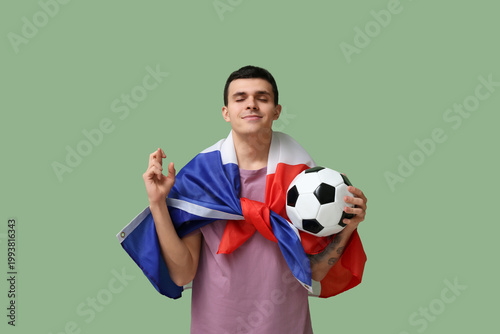 Young man with soccer ball ...