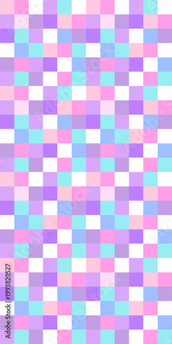 Colorful Seamless Mosaic Squares Pattern