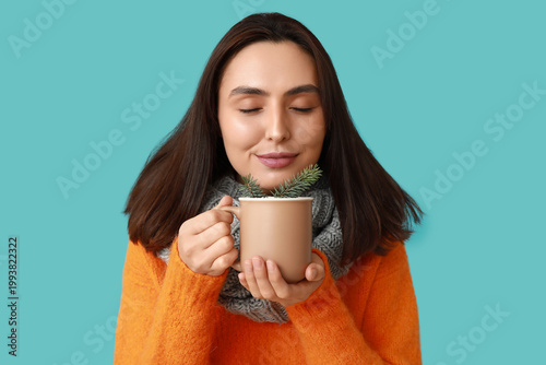 Beautiful young woman with ...
