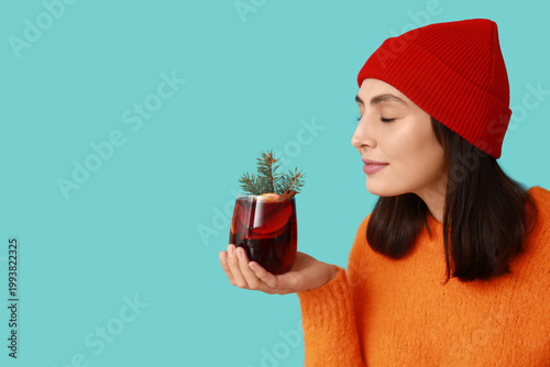 Beautiful young woman with ...