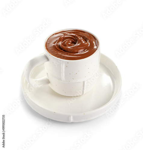 Cup of tasty melted chocola...