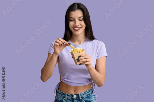 Beautiful young woman with ...