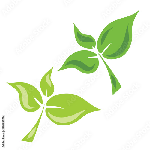 Slika na platnu 2D flat Eco green plant