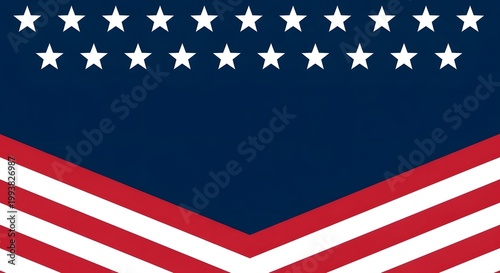 Patriotic american background with stars and stripes