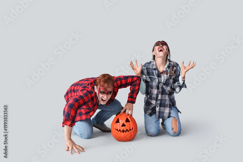 Scary zombies with Hallowee...