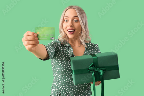 Young woman with credit car...