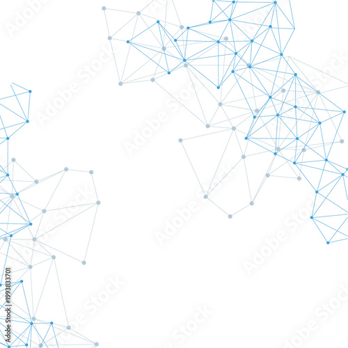 Fotografie Abstract futuristic digital technology network connected with communication line