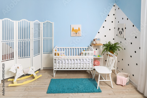 Interior of stylish childre...