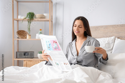 Morning of beautiful woman ...