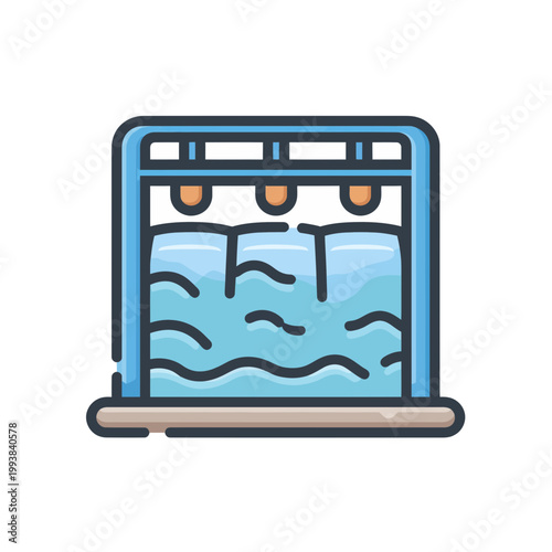 Hydroelectric Dam Generating Renewable Energy