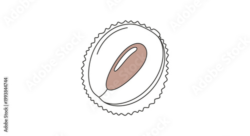 Fried Egg in a White Plate.