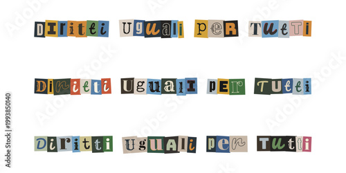 Diritti uguali per tutti messaggio di inclusione sociale e uguaglianza civile