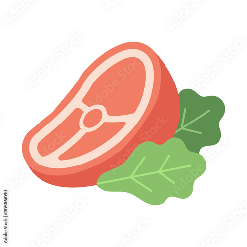 Raw meat cut with fresh garnish for Eid al Adha food preparation traditional Islamic feast concept