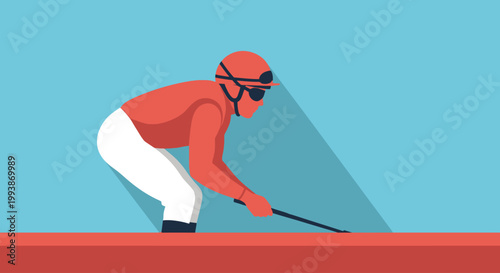 Racing jockey prepares for Belmont Stakes event with focused determination