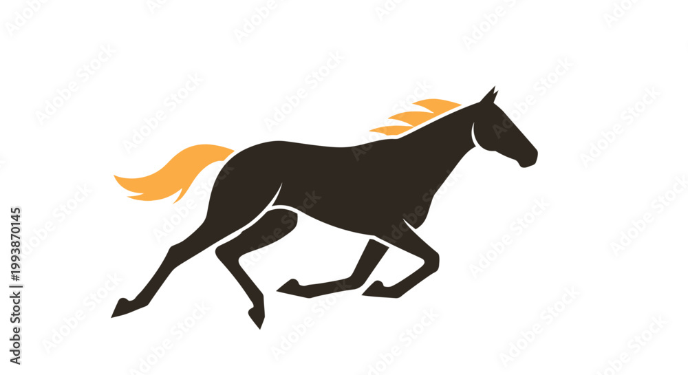 Fototapeta premium The horse runs fast in the Belmont Stakes event outdoors
