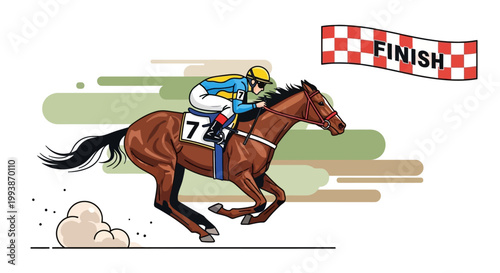 Horse racing to win the Belmont Stakes event quickly