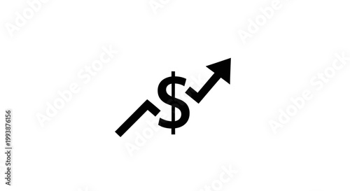 Dollar sign with upward arrow graphic indicating financial growth