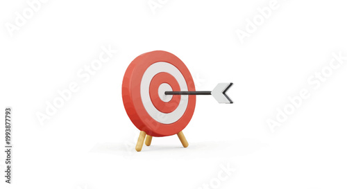 Hitting the bullseye, a symbol of perfect aim and achieved business goals