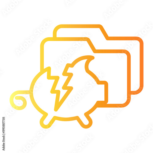 crisis Line Gradient Icon