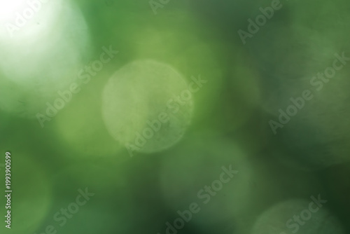green bokeh background