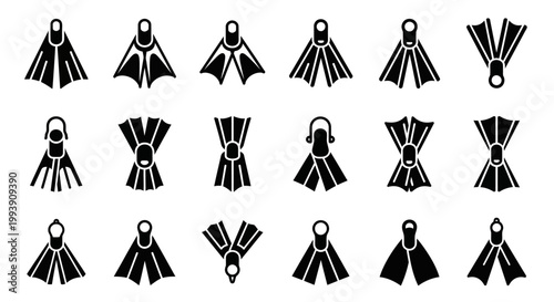 Black tassel charm icons, 20 piece set, vector graphics, fashion jewelry elements, accessory symbols
