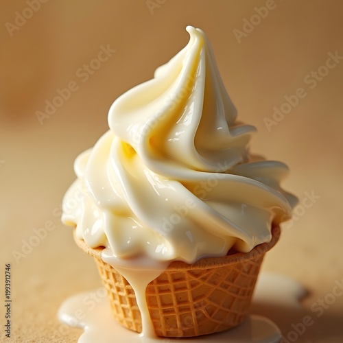 Steaming dark beef soup broth topped with fresh green scallions