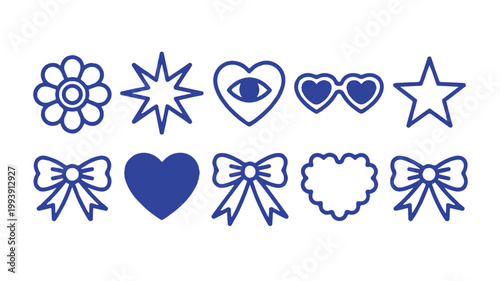 A set of 10 traffic and safety signs arranged