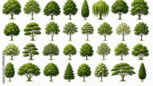 Formal Hedges Pack. Trimmed Green Hedge Borders Set