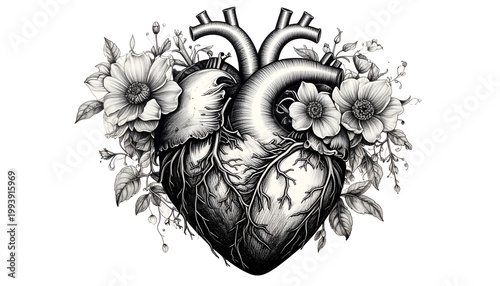 Anatomical Heart Surrounded...