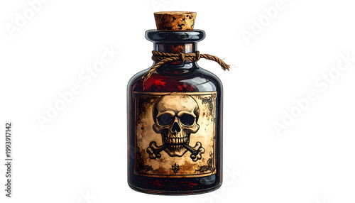 Antique Poison Bottle With ...