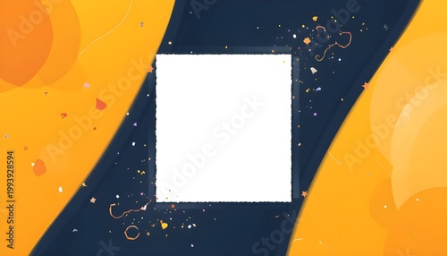 Minimal social media post vector template EPS10