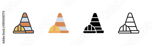 safety icon. protection gear. workplace hazard. construction site