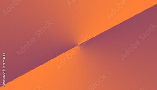 Foto Abstract background with a diagonal split and soft orange and purple gradient te