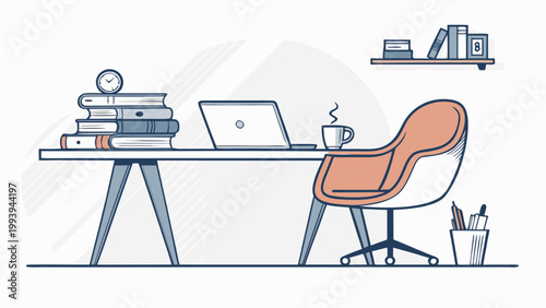 Office Chair with Ergonomic Design.