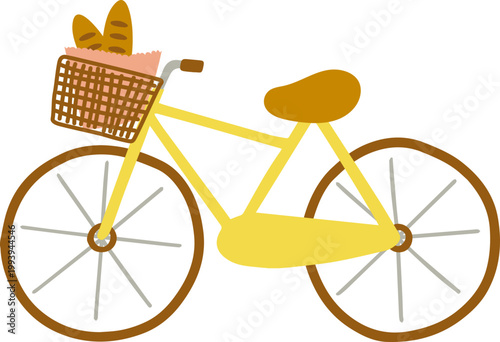바게트 바구니 자전거