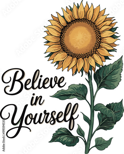 Sunflower Quotes Sublimation Design for T shirt, Bag, Mug, Art and also crafting.