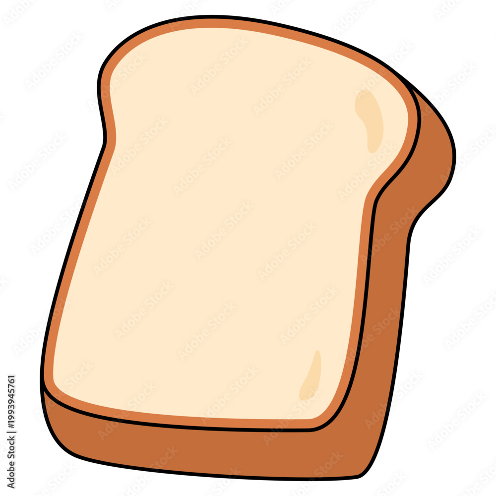 Obraz premium slice of white bread 
