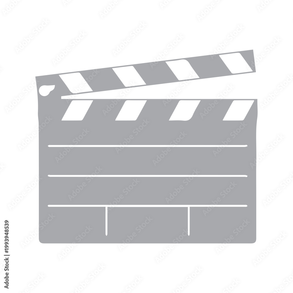 Fototapeta premium Clapperboard Movie Production Icon