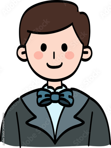 결혼식 셀프 웨딩 청첩장 꾸미기 신랑 남편 남자 캐릭터