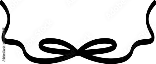 청첩장 초대장 생일 굵은 리본 프레임 테두리