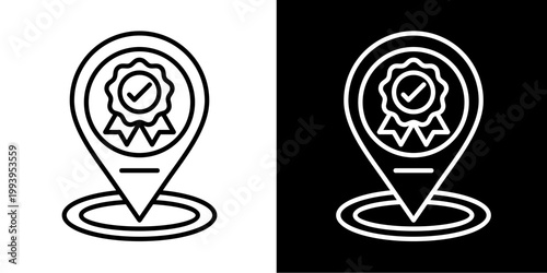 Target Audience Icon Set White Style Collection