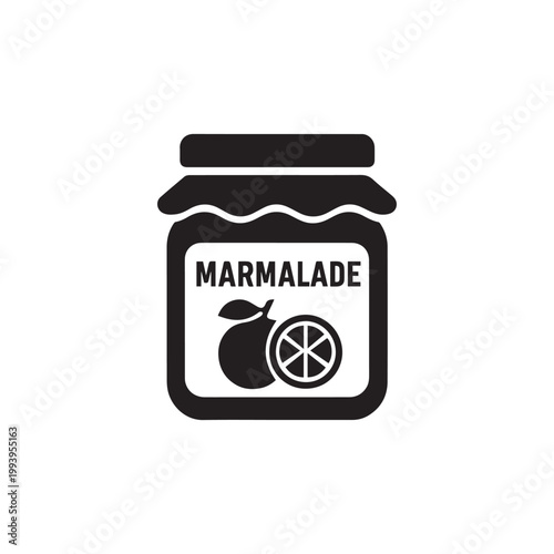 Marmalade icon silhouette vector design art illustration