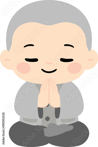 석가탄신일 부처님오신날 합장 기도 소원 동자승 스님