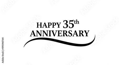 Happy 35th wedding anniversary celebration.