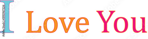 Colorful Oi Best Too typography creative text design modern vector illustration - flat vector