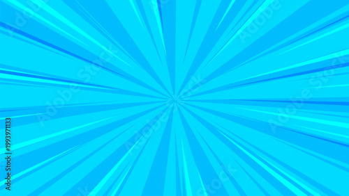 comic blue background cartoon style