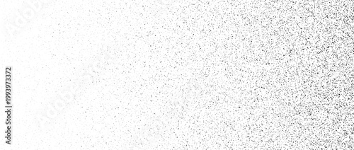 Stipple grain gradient background. Dotted noise sand texture. Black sprayed dots surface. Faded grunge dust gritty overlay. Halftone speckles, particles or specks wallpaper. Vector rough grit backdrop