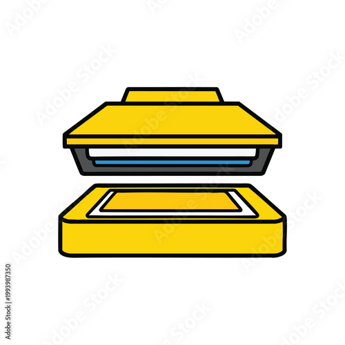 Flatbed Scanner or Document Imaging Device Icon.