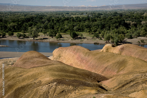 Wucaitan Danxia Landform in Xinjiang China