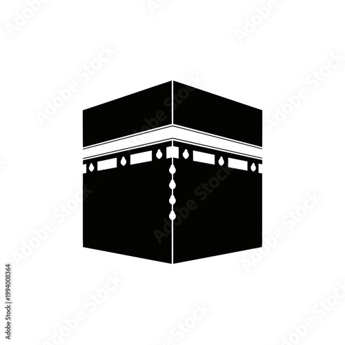 Kaaba Mecca Islamic Holy Cube Structure.